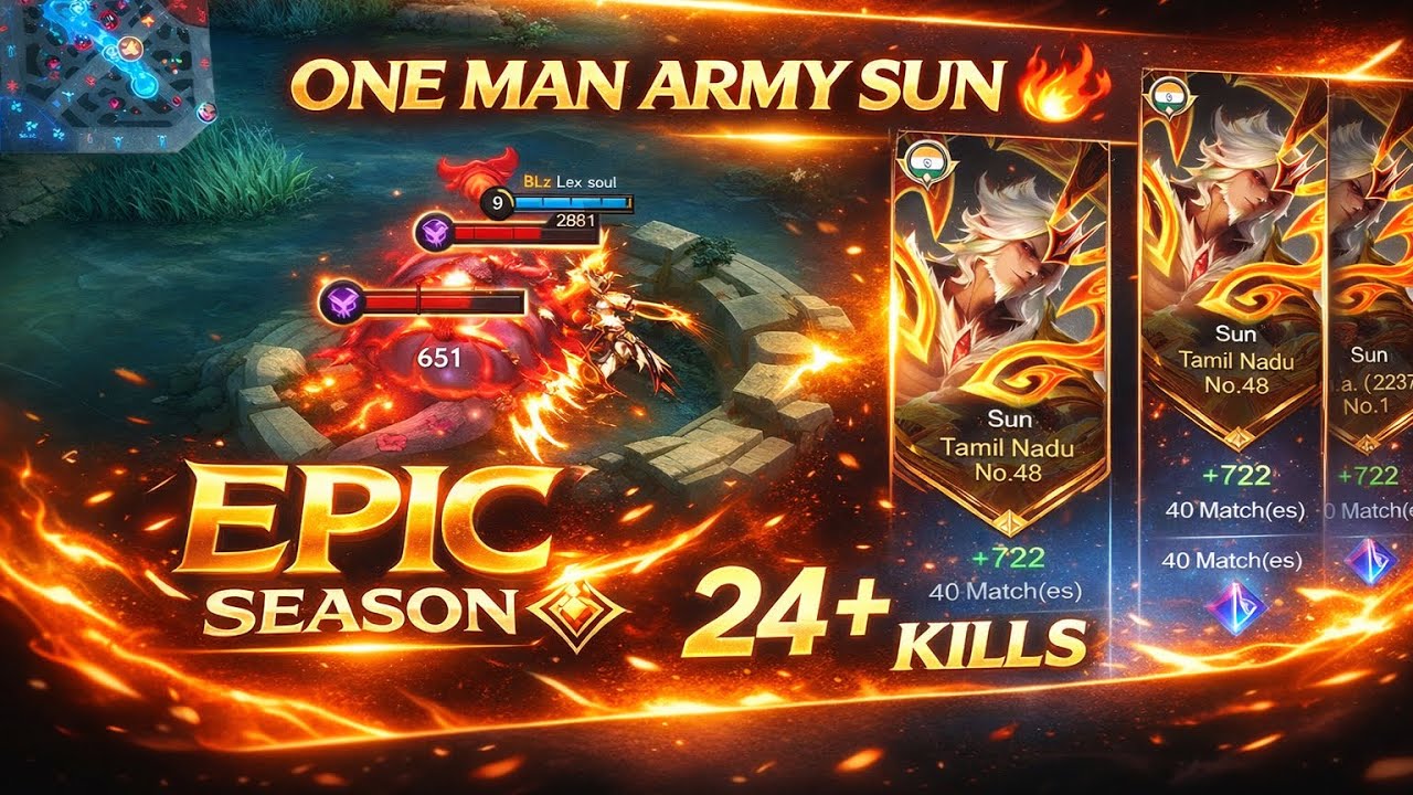 24+ kills broken sun build | #mlbb 