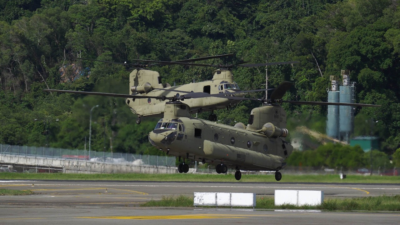 Black Hawk, Chinook, C-17 in Kota Kinabalu