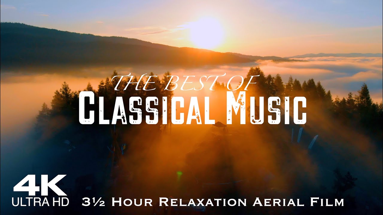 [4K] 30 Best of Classical Music 🎻 DOLOMITES Drone Mozart Bach Beethoven Grieg Chopin Tchaikovsky