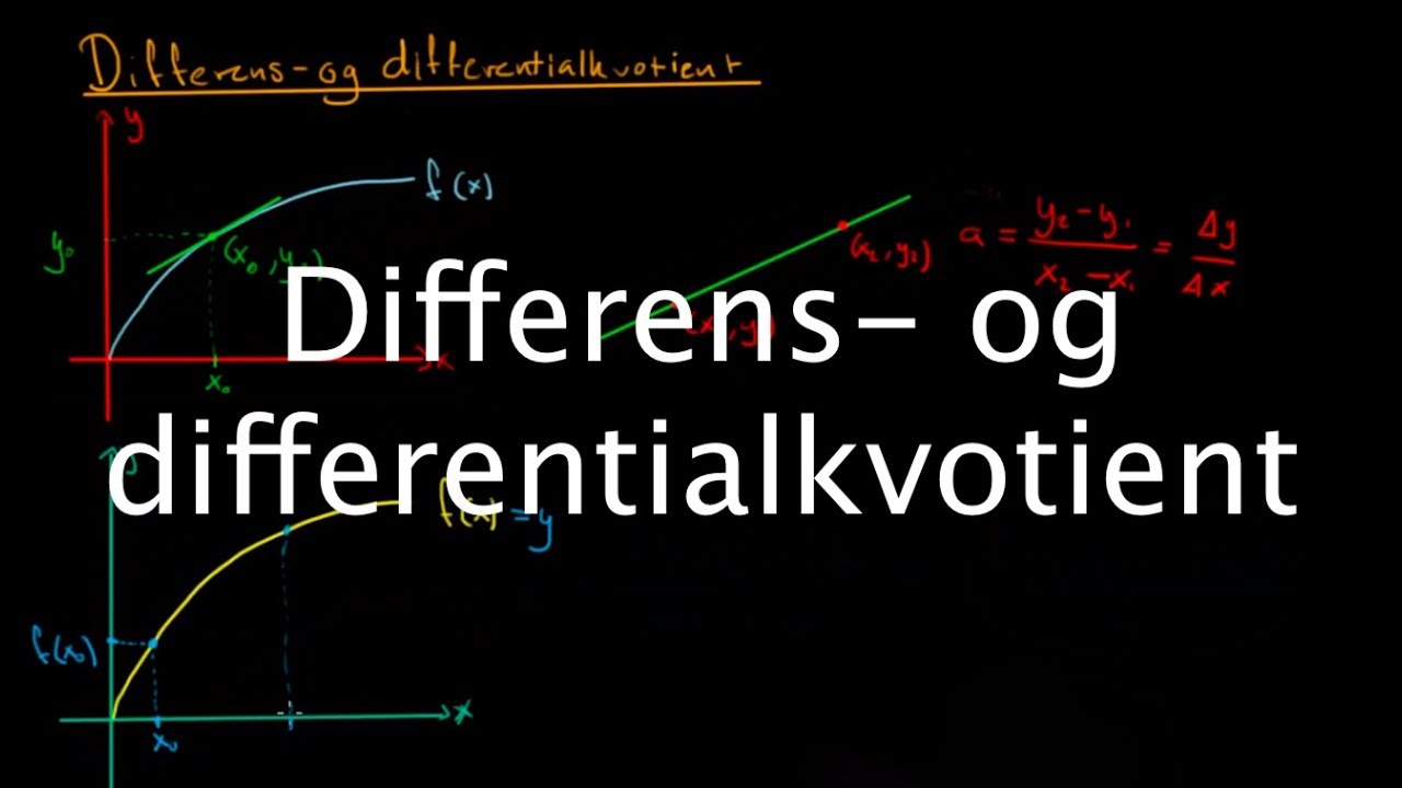 Differens- og differentialkvotient