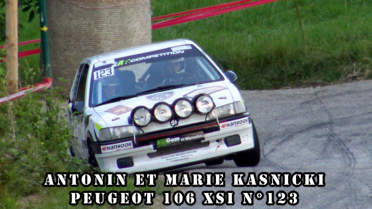 Rallye de Saint Marcellin 2023 - Peugeot 106 XSI N°123 - Antonin et Marie KASNICKI