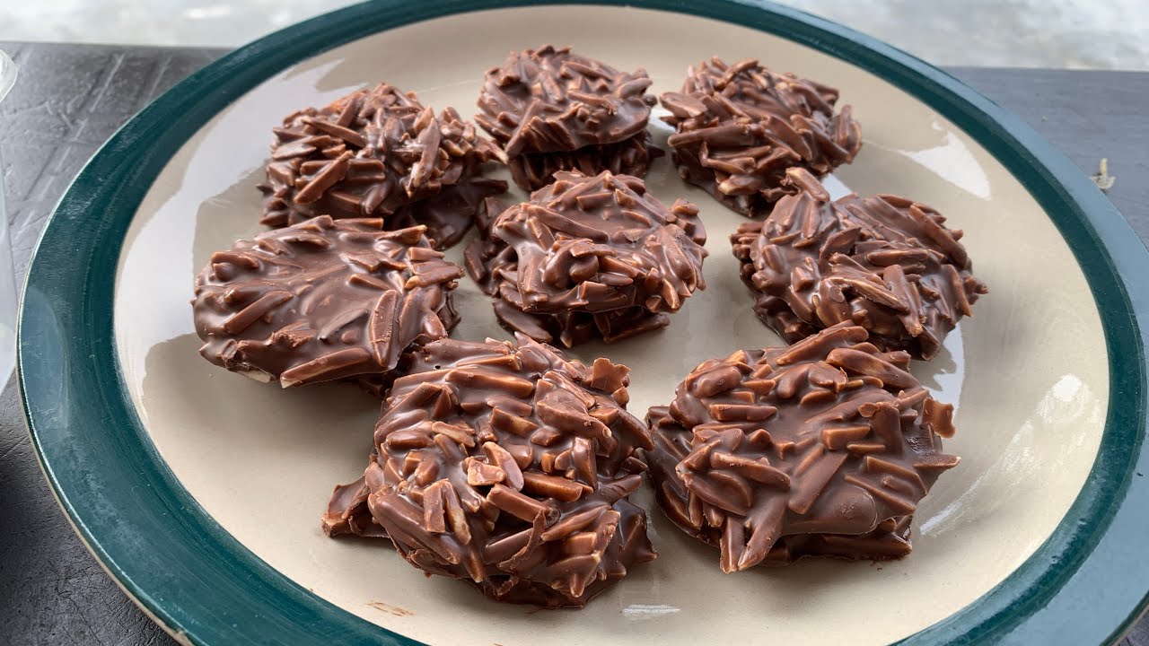 Kuih Raya 3 Bahan Saja - Kuih Raya BADAM COKLAT Yang Crunchy Termudah - Tak Perlu Oven