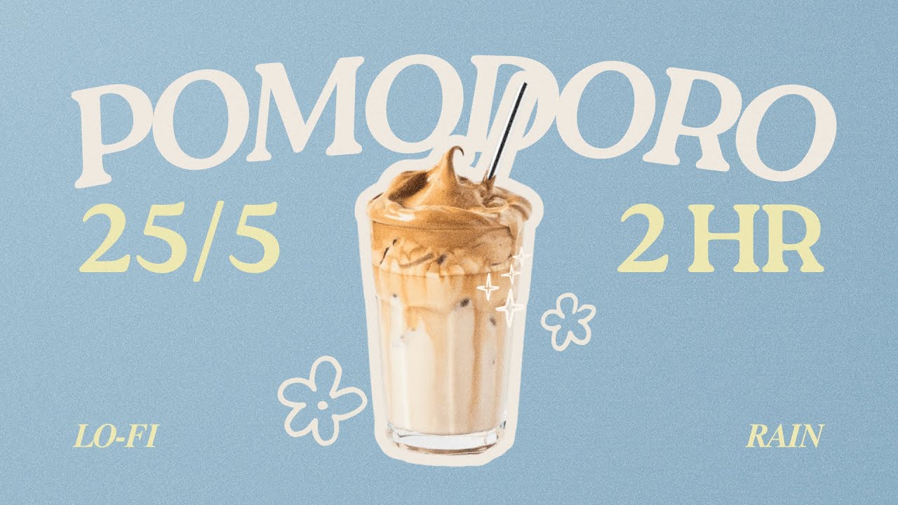 𝓖𝓻𝓮𝓮𝓴 𝓕𝓻𝓪𝓹𝓹𝓮 💙 2HR 25/5 pomodoro timer☕ | cozy lofi music | study with me
