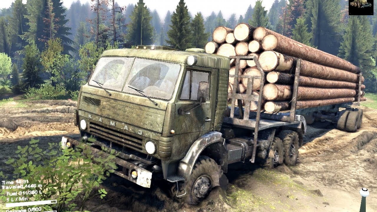 SPINTIRES 2014 - The Coast Map - Long Logs Transport