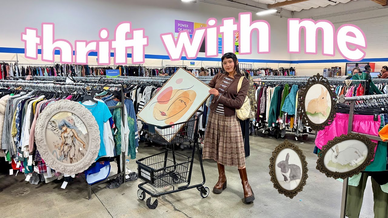 THRIFT WITH ME to makeover my SCARY & DARK dungeon hallway! 7 thrifts in 1 day!!! (PART 1)