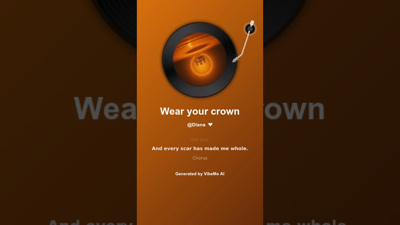 Wear your crown 👑