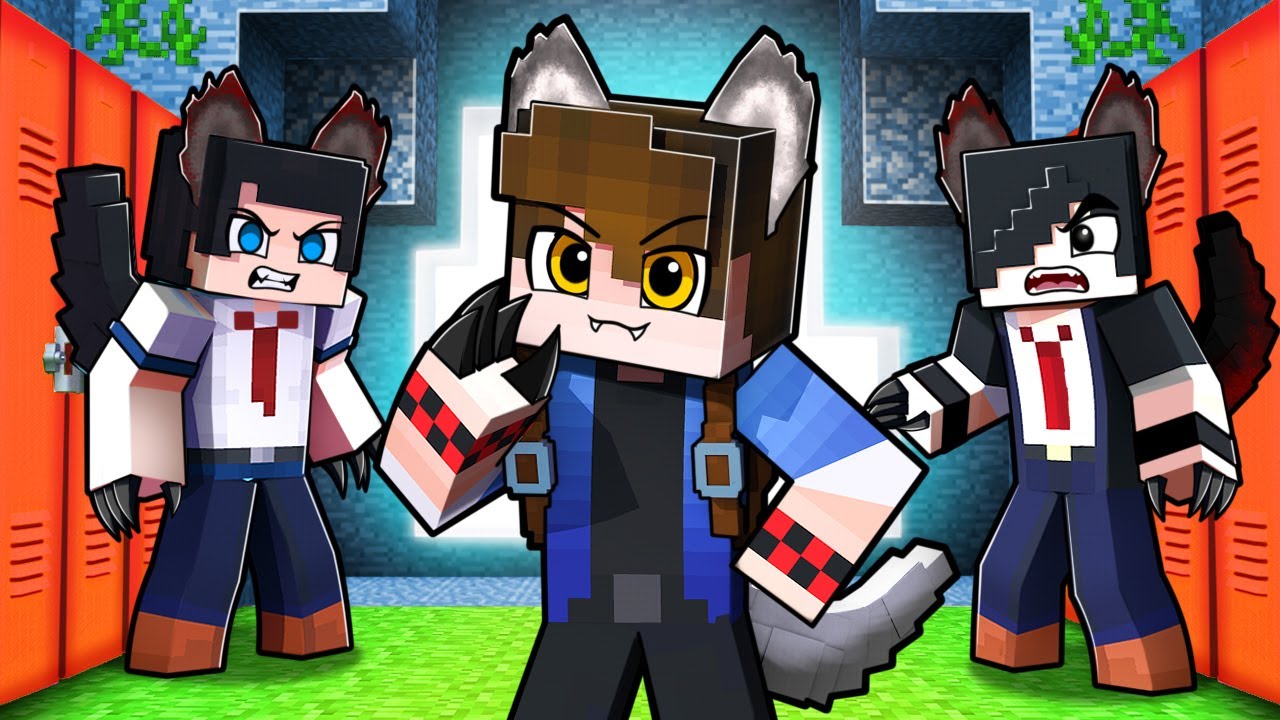 UM GAROTO na ESCOLA de LOBISOMEN ALPHA no Minecraft !