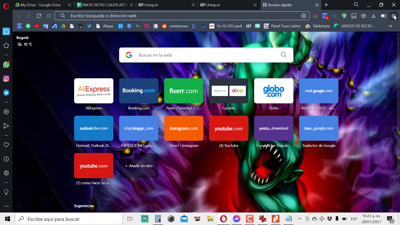 hacer la baraja de inicio retro