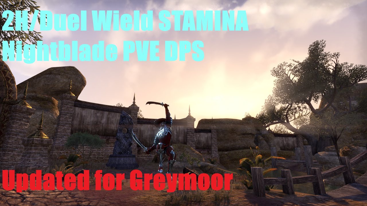 ESO Greymoor - 2H/Duel Wield Stamina Nightblade PVE DPS