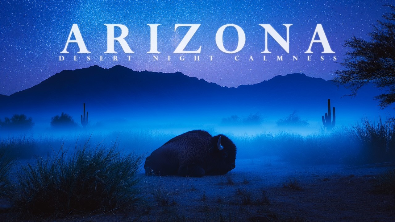 Arizona Desert Night | Cinematic Folk Relaxing Ambience