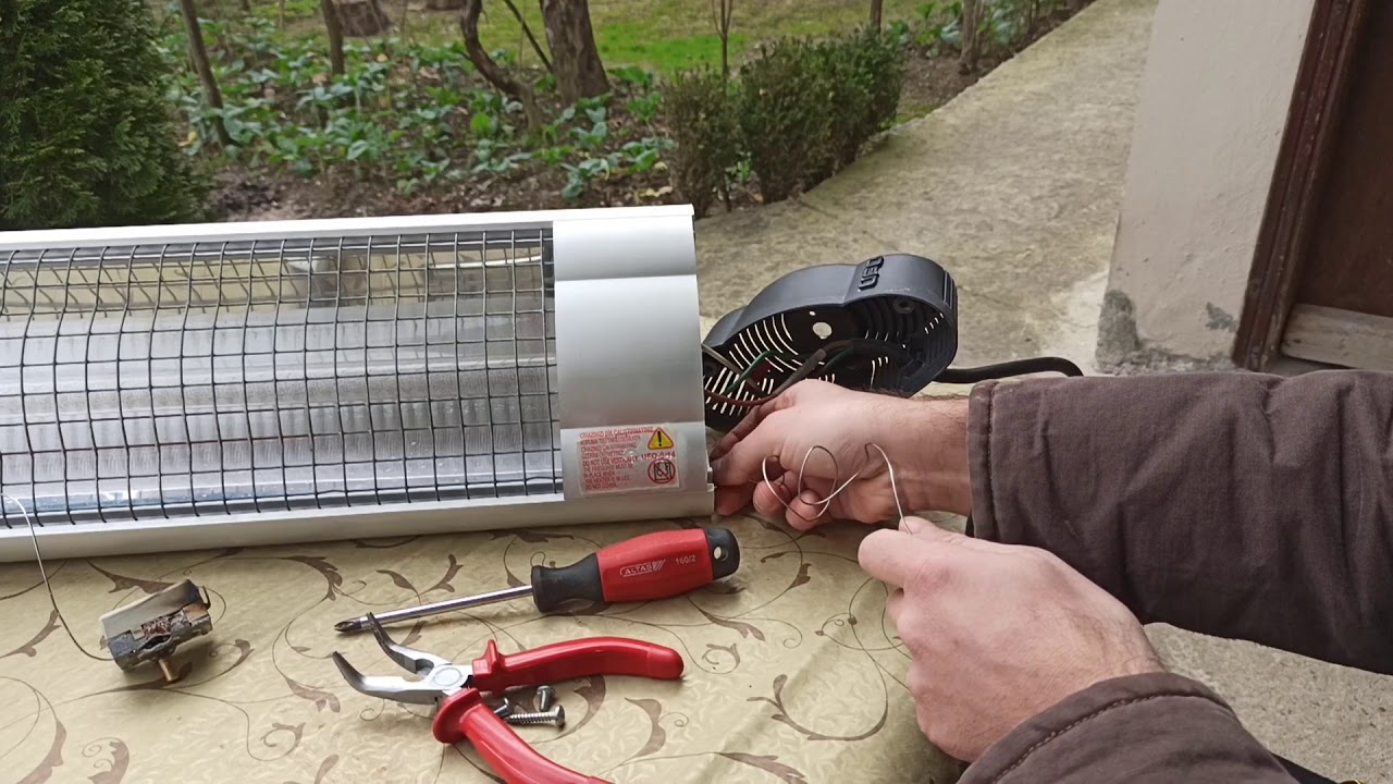 Elektrikli ısıtıcıda termostat değişimi Elektrikli ısıtıcı tamiri