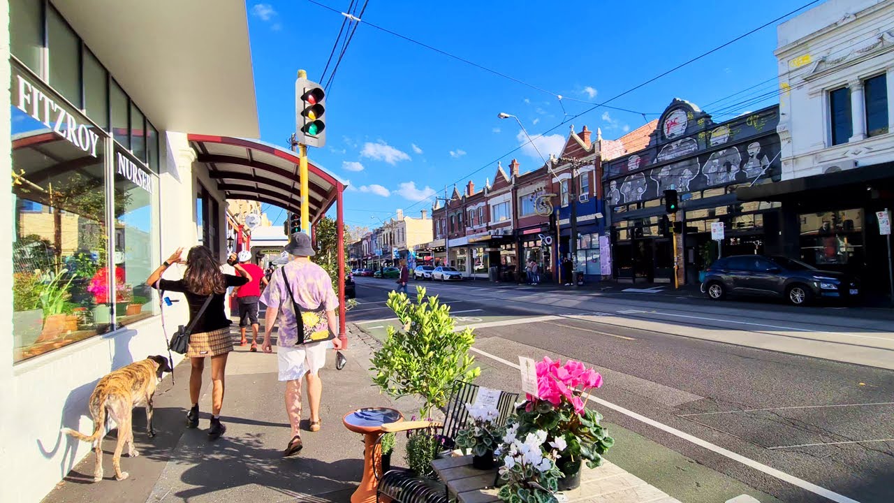 Brunswick Street Fitzroy Melbourne Suburb Walking Tour 4K