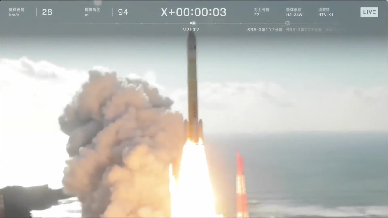Blastoff!  Japan launches new advanced cargo spacecraft to space station