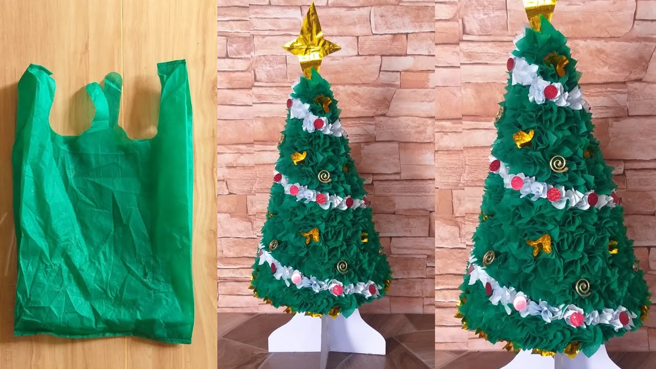 DIY Christmas tree | Little christmas tree from eco bag | By i catchers_76