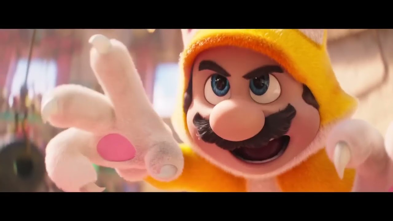 The Super Mario Bros Movie | Cat Mario Scene Clip