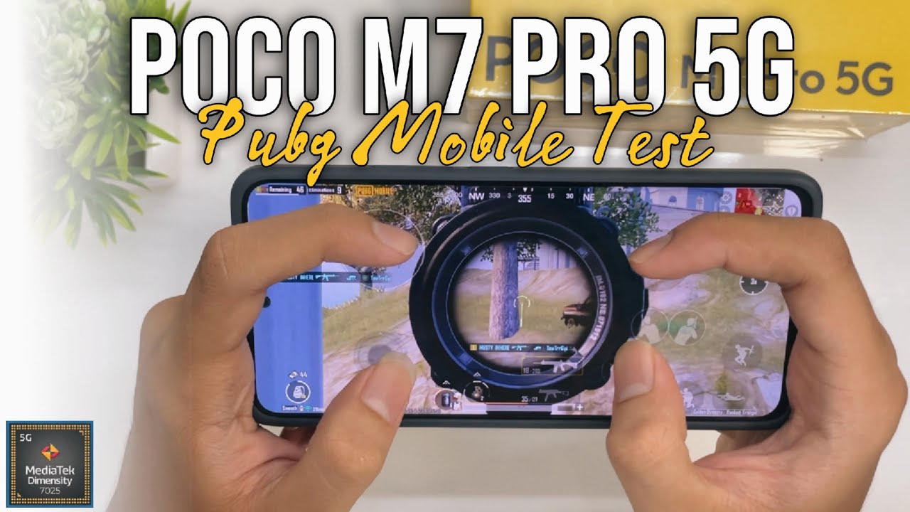 Poco M7 Pro 5G Mediatek Dimensity 7025 Ultra Pubg Mobile Gaming Test in 2025