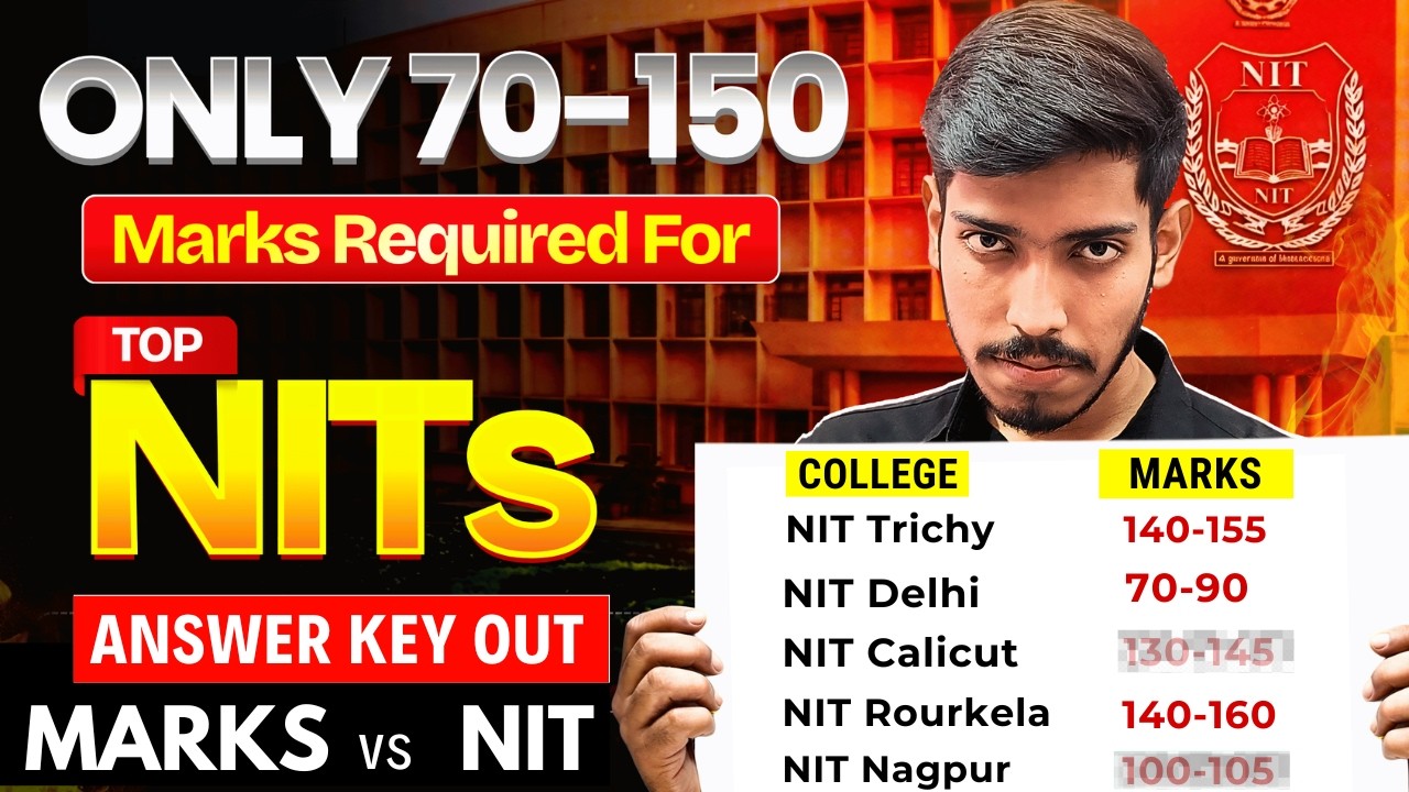 JEE Mains 2026: Marks vs COLLEGE🤯 | 32 NITs ( CSE Cutoff ) Category wise 