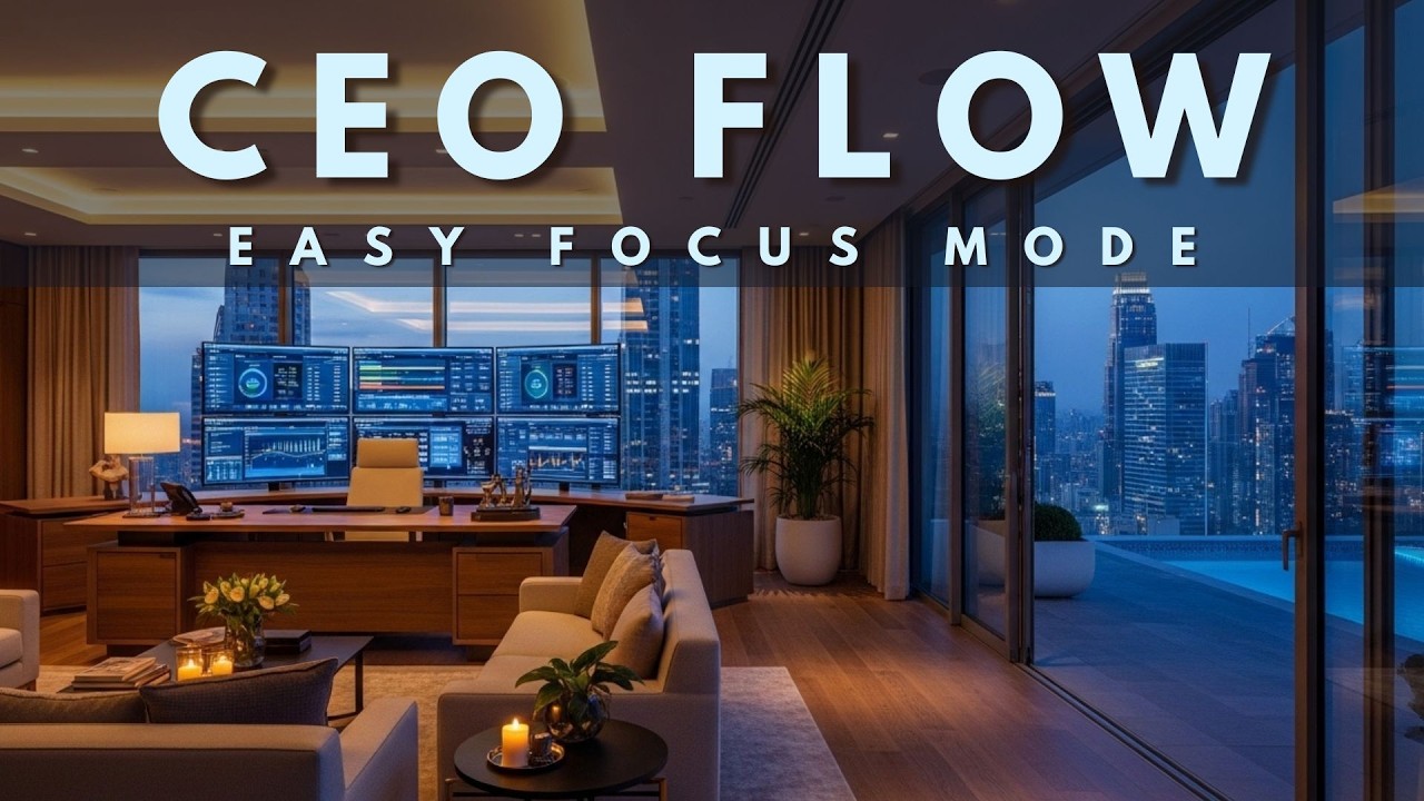 Deep Work in Style 🔵 Premium Office Setup for High Performance | Focus Music 2026