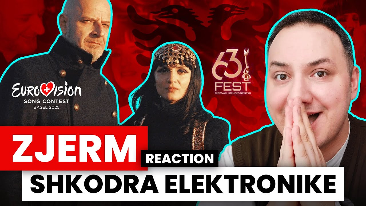 Shkodra Elektronike - Zjerm Reaction | Eurovision 2025 Albania 🇦🇱 | 