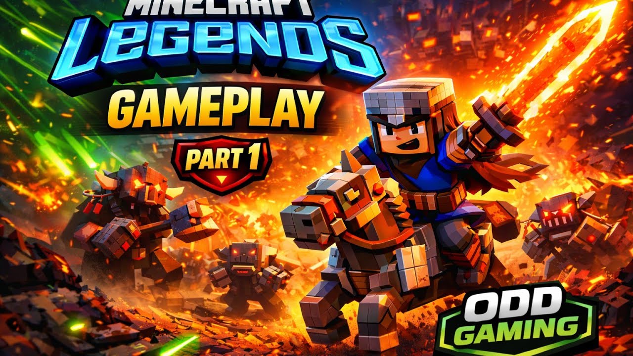 Minecraft Legends Gameplay  | First Mission | Survival Strategy Part 1