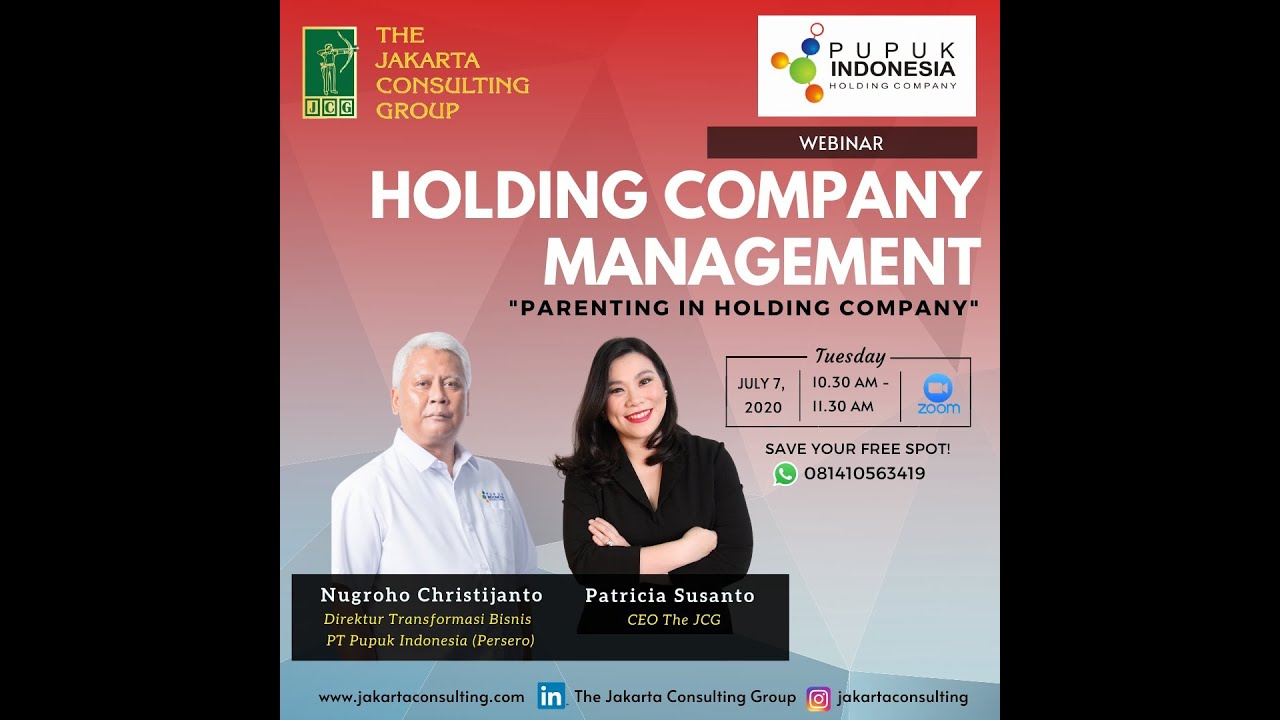 WEBINAR - HOLDING COMPANY MANAGEMENT