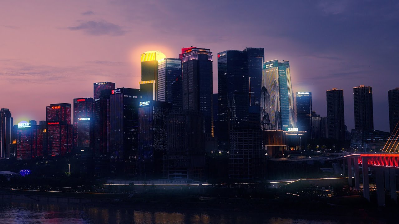 good morning night city... | Chongqing Cyberpunk Edit