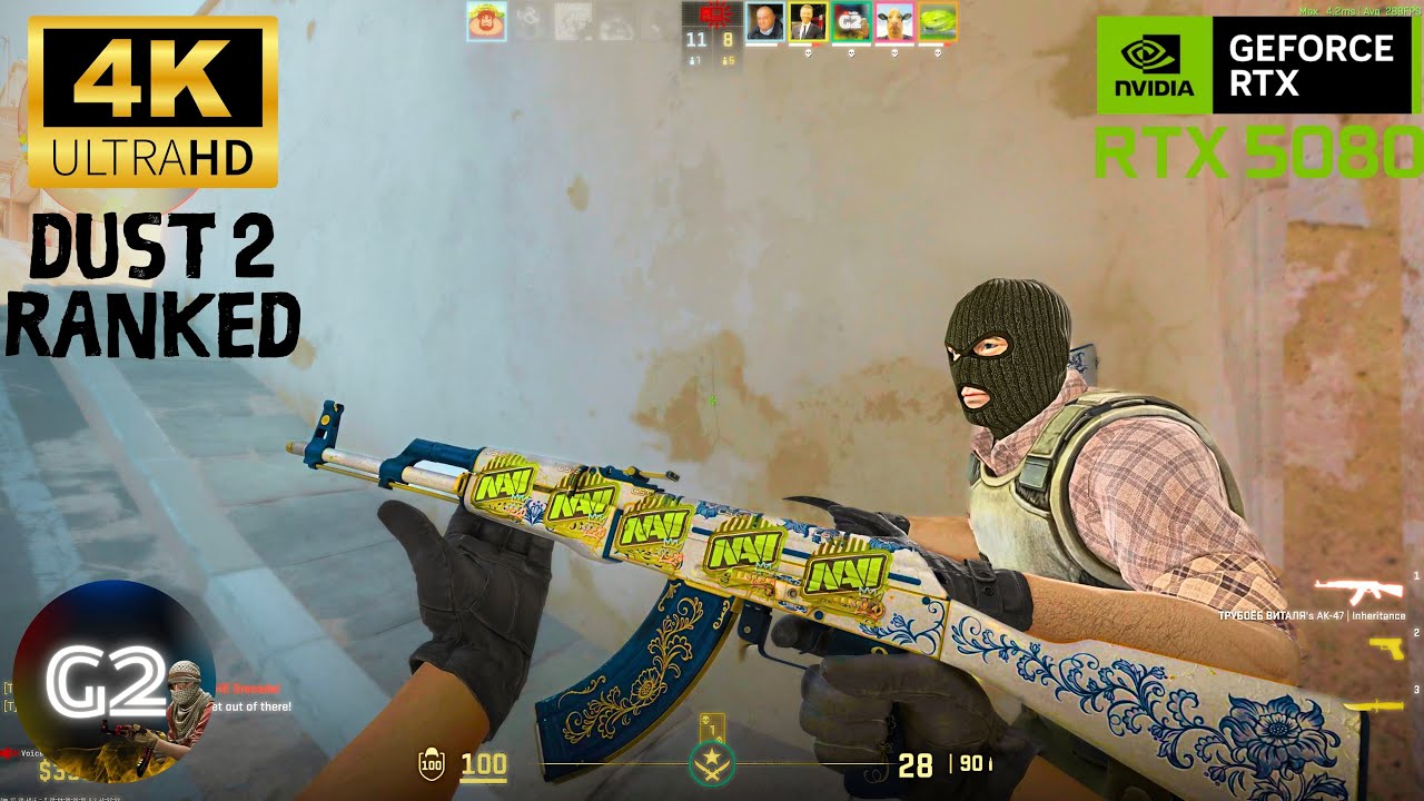 Counter Strike 2 | RTX 5080 | Ultra Settings 4K Gameplay (No Commentary)