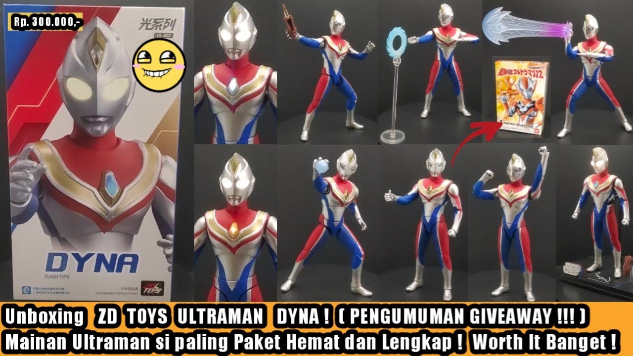 Unboxing ZD Toys Ultraman Dyna ! Paket Lengkap & Hemat Meskipun CACAT PABRIK ! + Pengumuman Giveaway