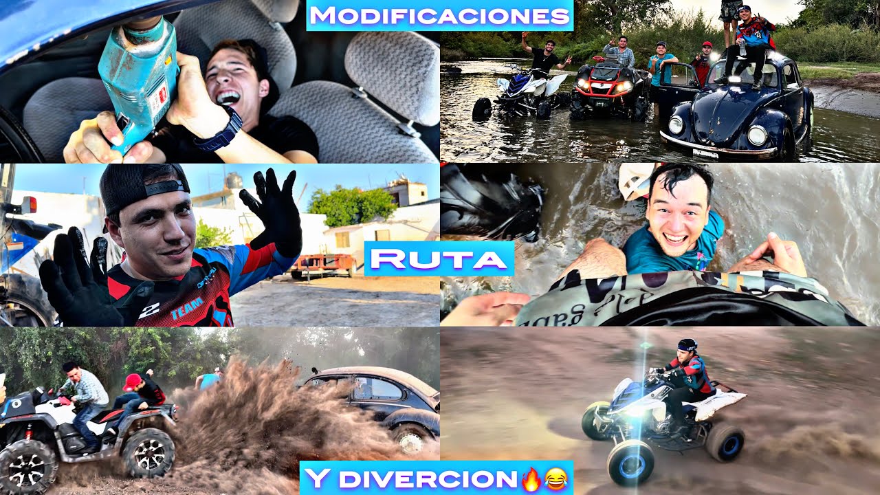 NUEVA MODIFICACIÓN🔧AL BOCHO DESPUÉS DE QUE QUEDÓ LISTO NOS FUIMOS AL RÍO Y ESTA CURA AGARRAMOS 🚙🔥