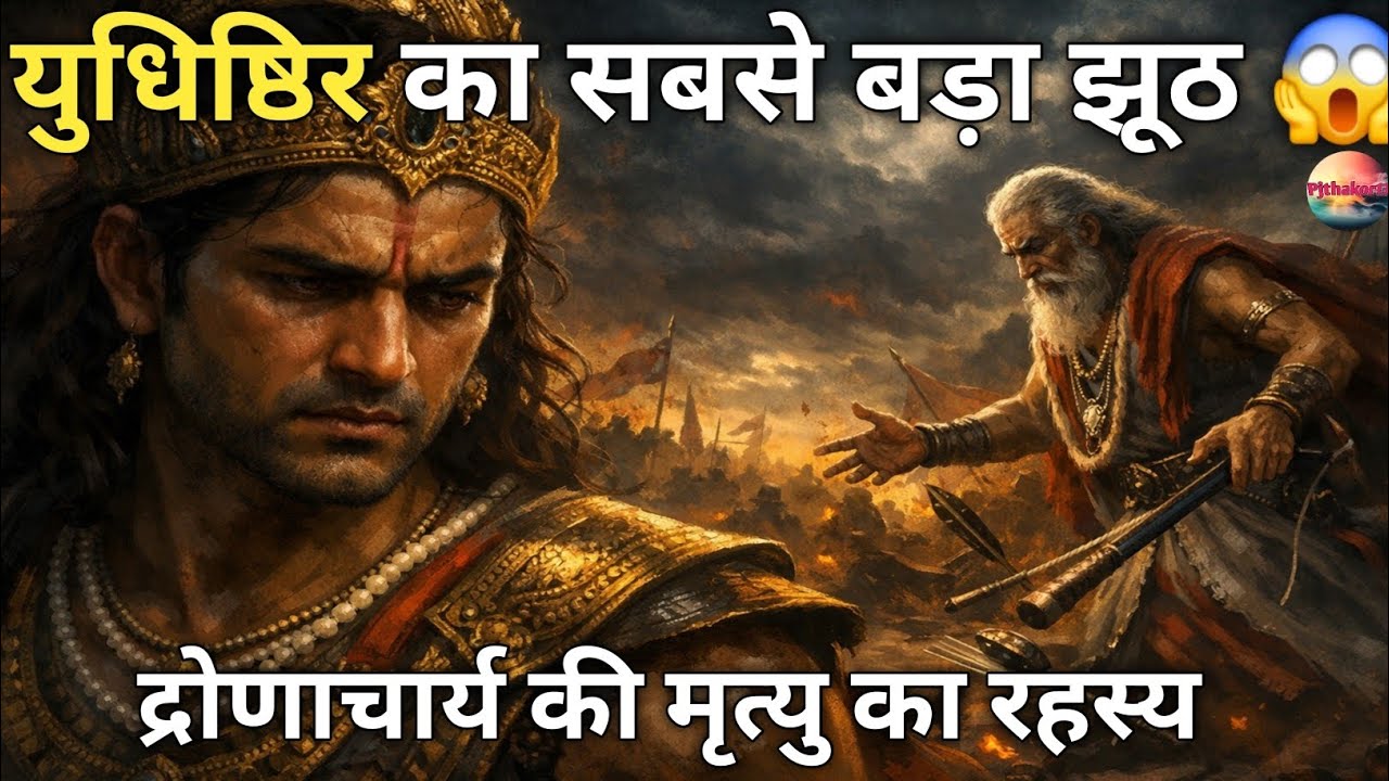 Yudhisthir Ka Sabse Bada Zuth Kya Tha?😱  Dronacharya Ki Mrutyu Ka Rahasya 