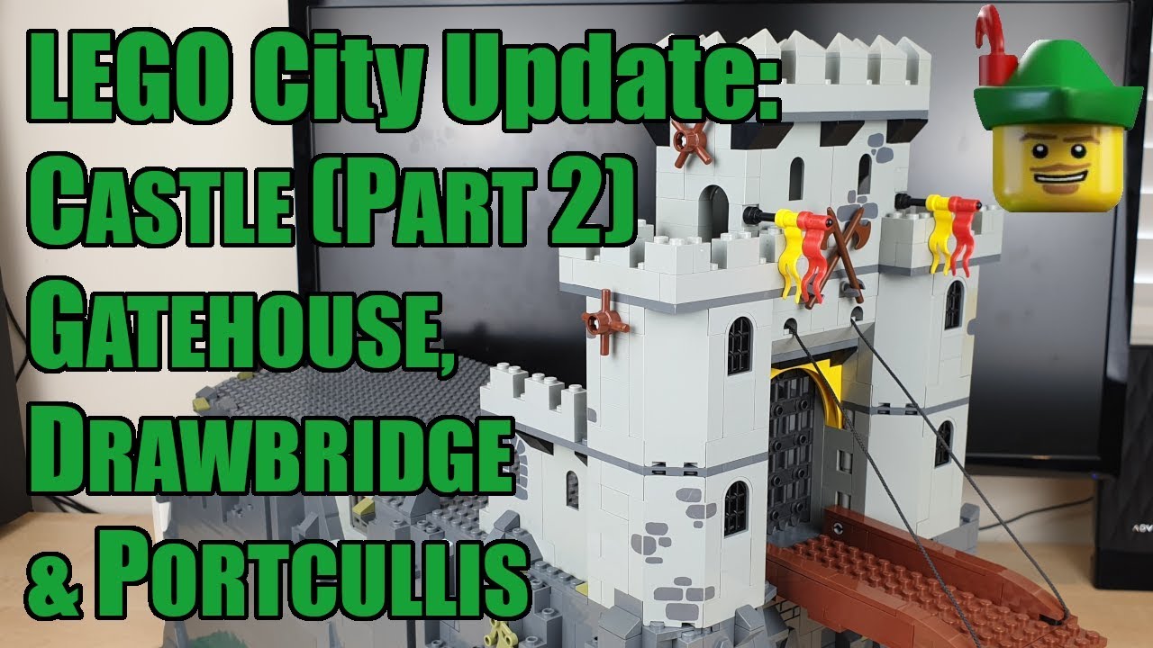 LEGO City Update - Castle Part 2 - Gatehouse, Drawbridge & Portcullis 6080 6074 🏰🏹