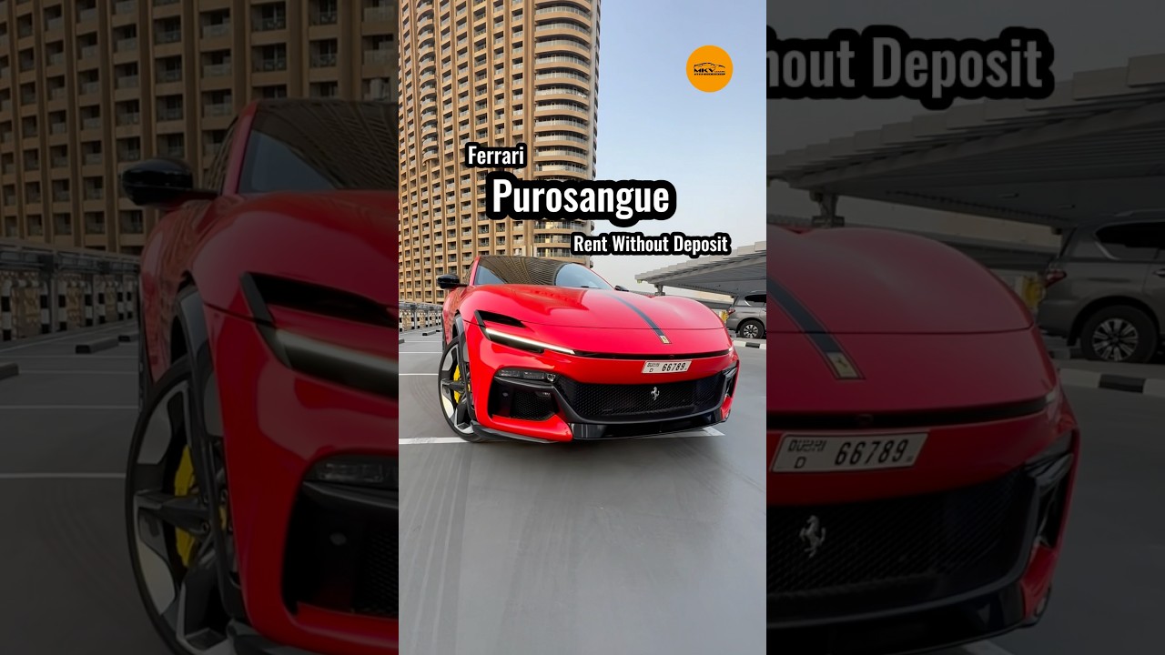 Super & Luxury Car Rental in Dubai Without Deposit #carrental #rentacar #luxurycars #shorts