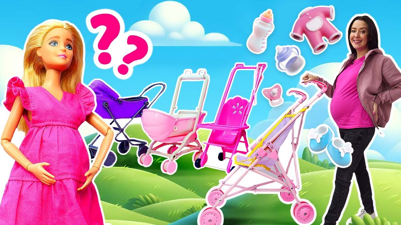 La poup&eacute;e Barbie pr&eacute;pare tout pour b&eacute;b&eacute; ! 👶🛒 Une poussette oubli&eacute;e et un retour surprise au magasin