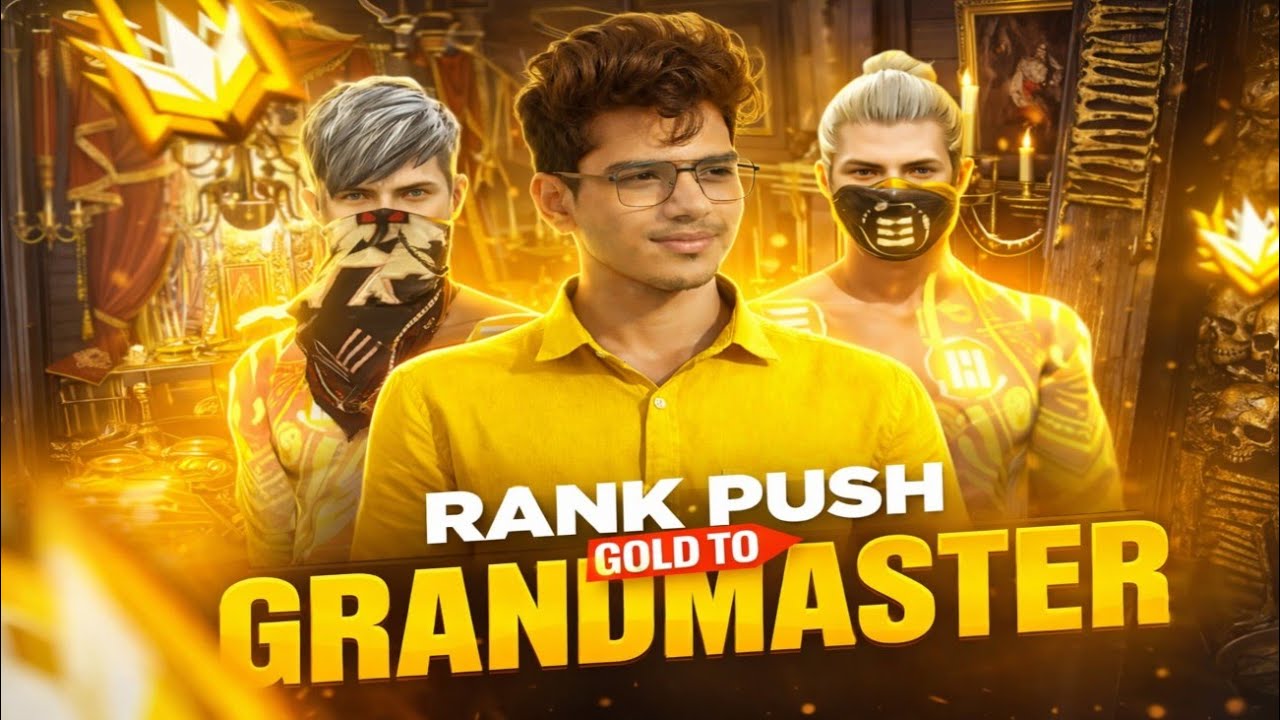 🔥 Gold Se Grandmaster Tak Ka Safar 😈 | Free Fire Rank Push Live | Manish Gamer 2020 🔥