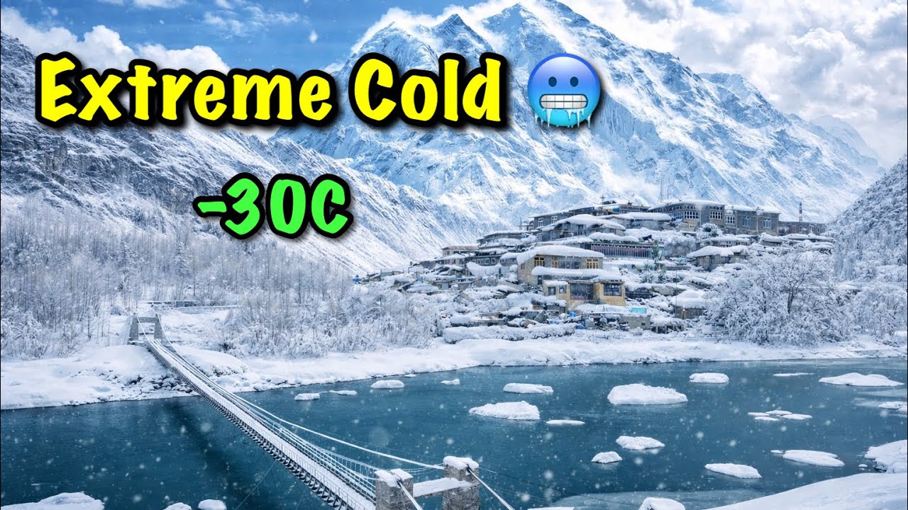 A Snow Covered Village in Skardu, Pakistan | Extreme Cold & Stunning Views