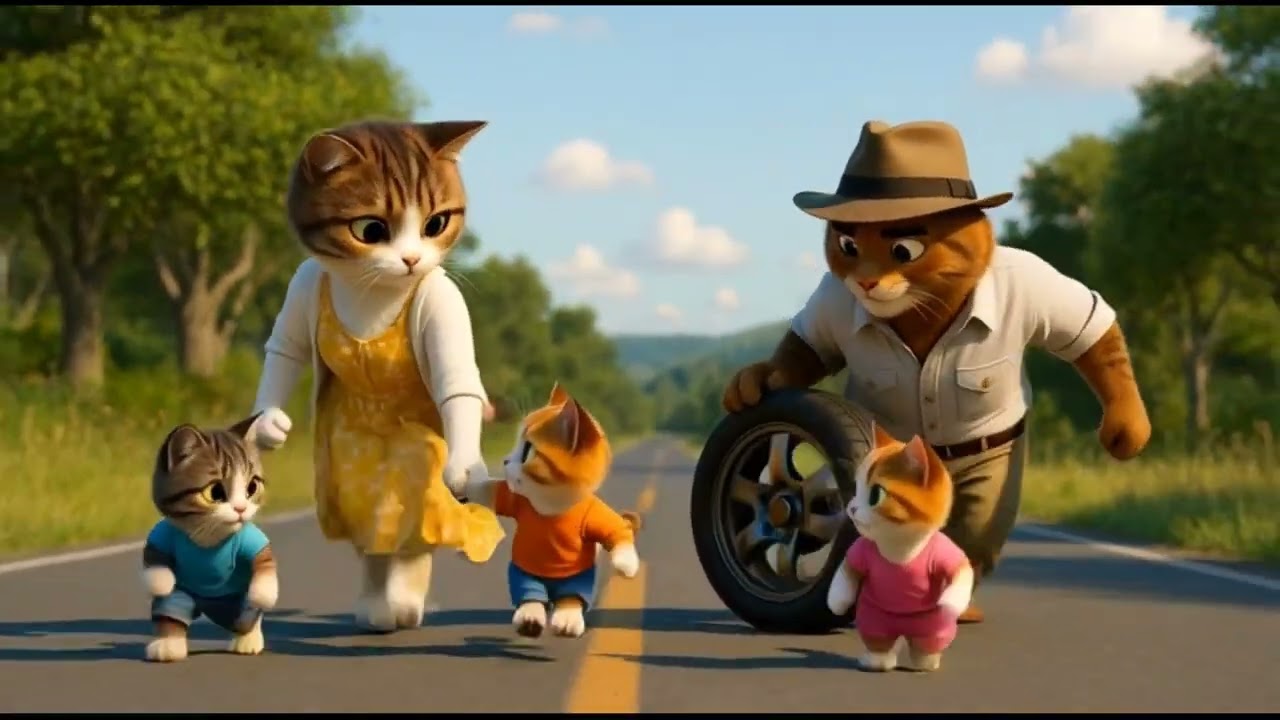 Cute Cat Family Goes on Epic Road Trip! 🐱🚙 Holiday Adventure #catvideo