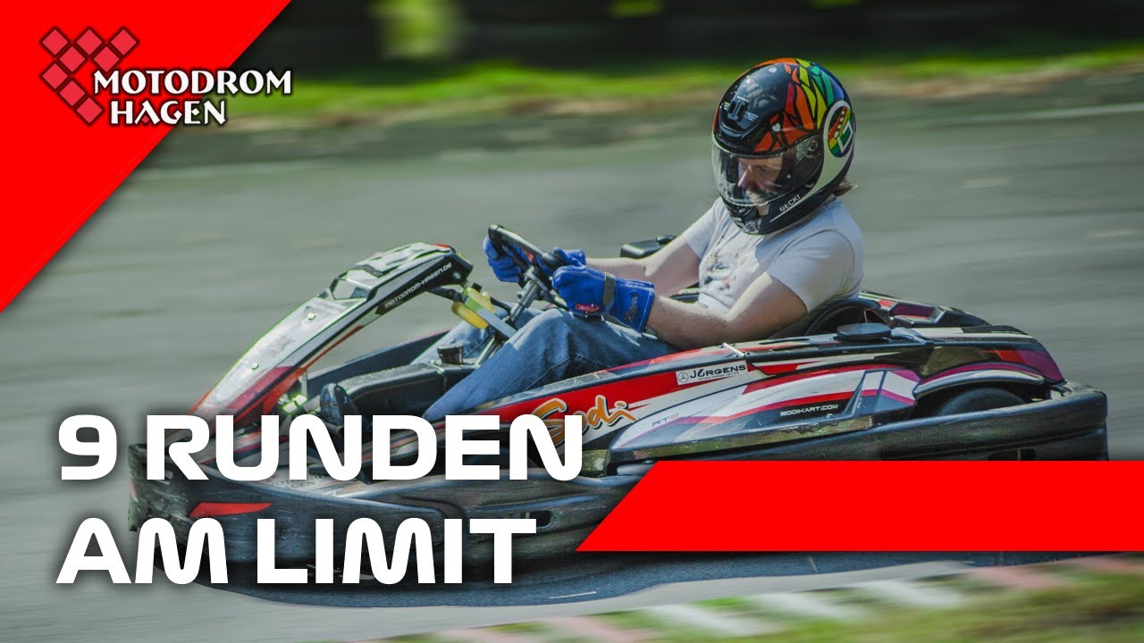 9 RUNDEN am LIMIT! - Motodrom Hagen - 16 PS Leihkart Zeitfahren