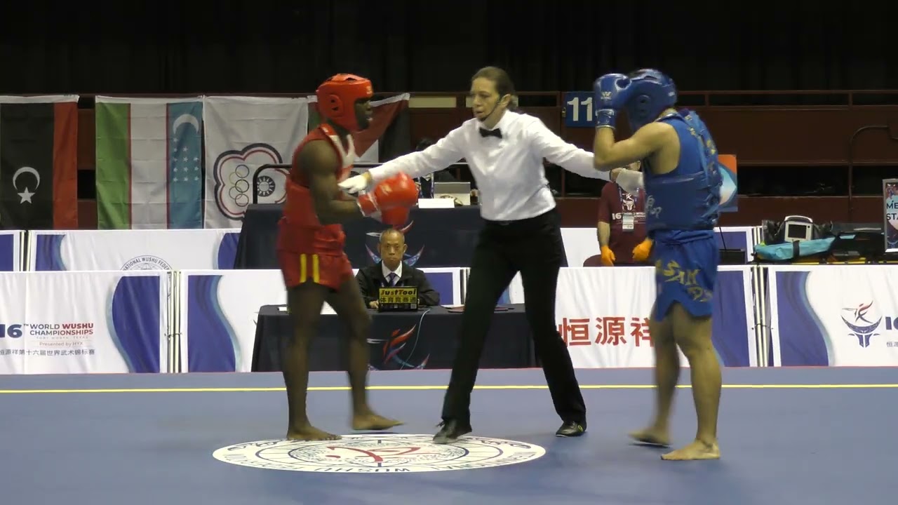 HYX 16th World Wushu Championships Sanda Men's 75KG - Canada vs. Macau