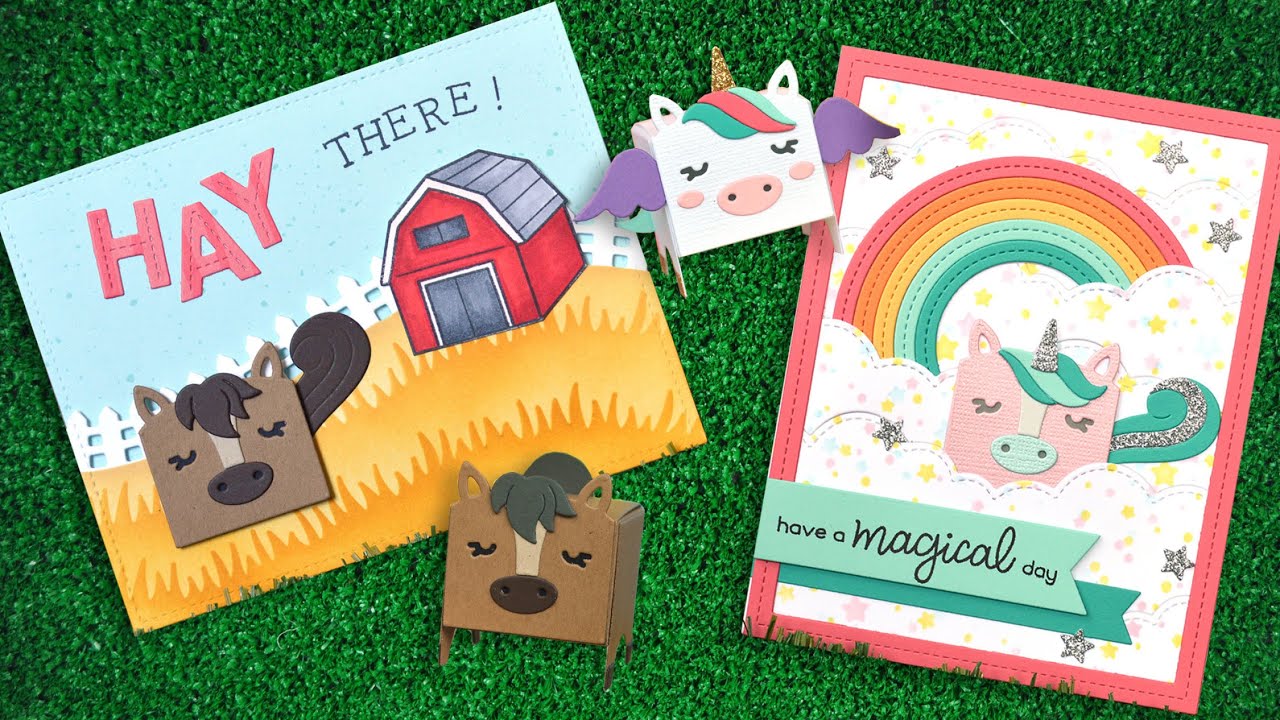 Tiny Gift Box Unicorn and Horse Add-On