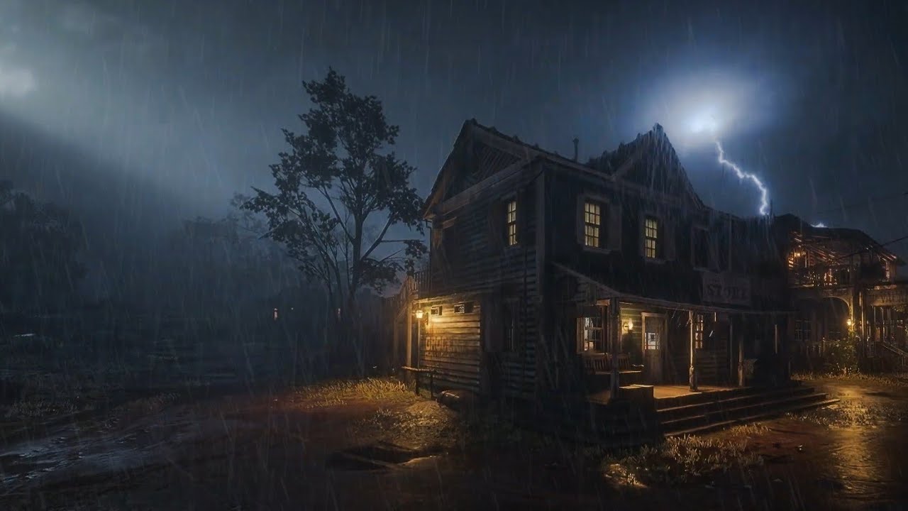 10 Hours of Cozy Rain & Thunder 🌧️10-hour sound system with thunder for alarm relief