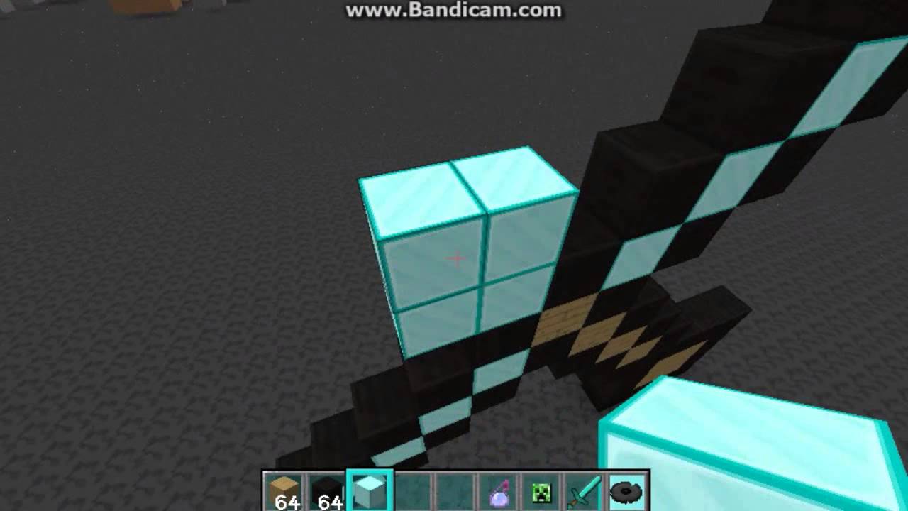 Pixel art Minecraft Spada di diamante