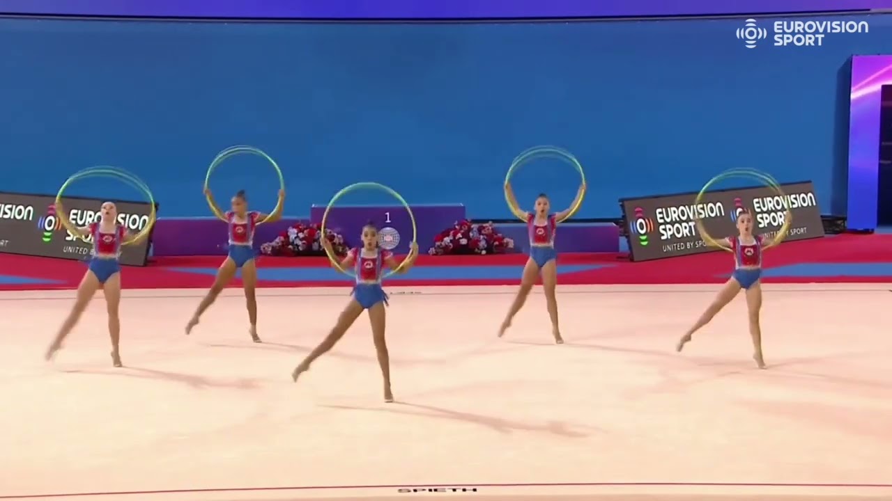 BRAZIL junior group 5 HOOPS 25,35 - Apparatus Final - JWCh Sofia 2025