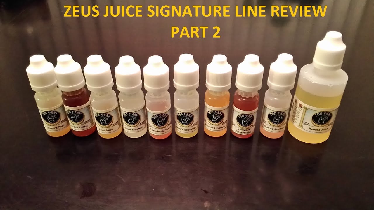 Entire Zeus Juice Signature Line Review Part 2  |  Most Flavorful E-Juice  |  Best E-Juice