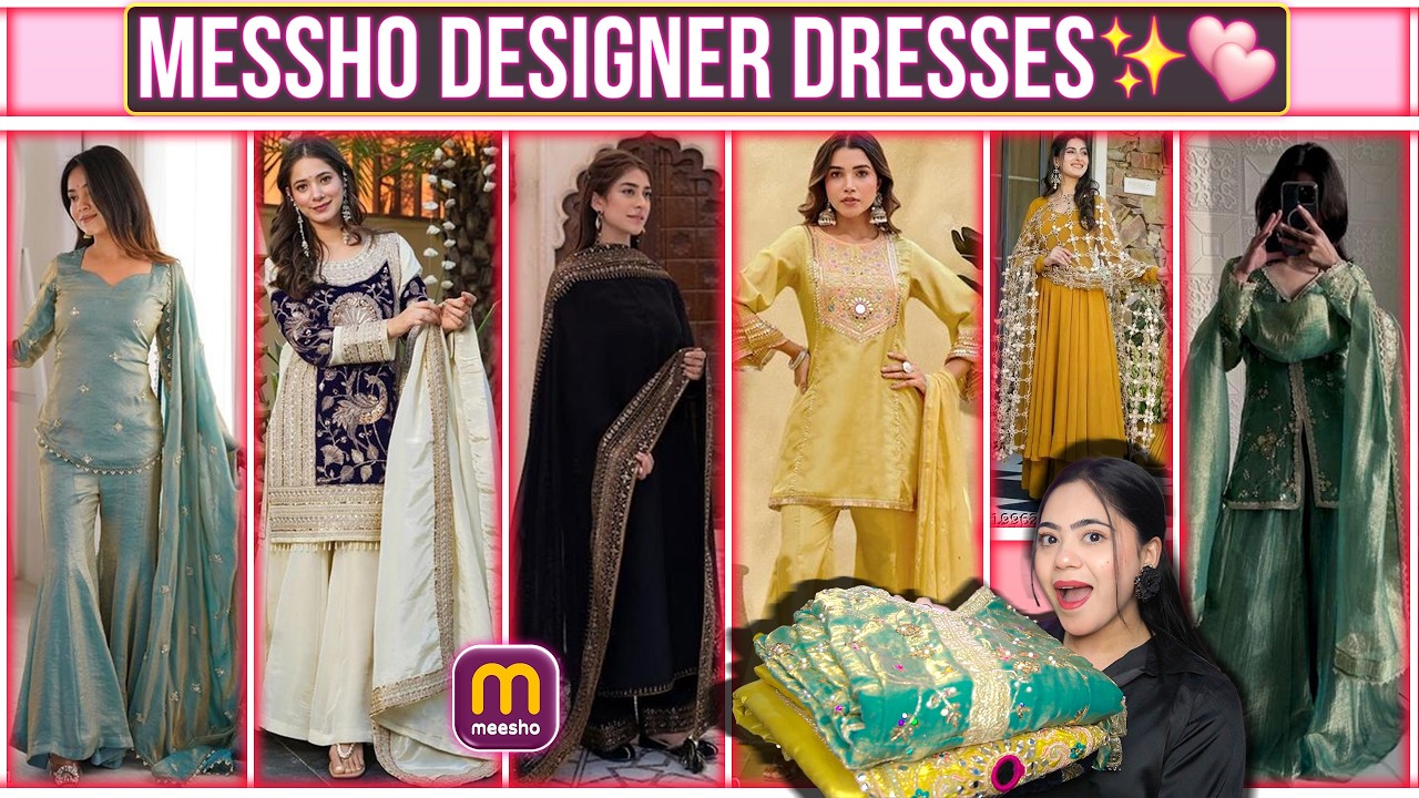 Meesho Heavy Designer Dresses 💕| Trendy Pakistani Suits 😍| Must try | Ronak Qureshi