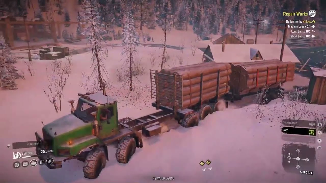 snow runner game play in pay star 5600 ts truck and one truck