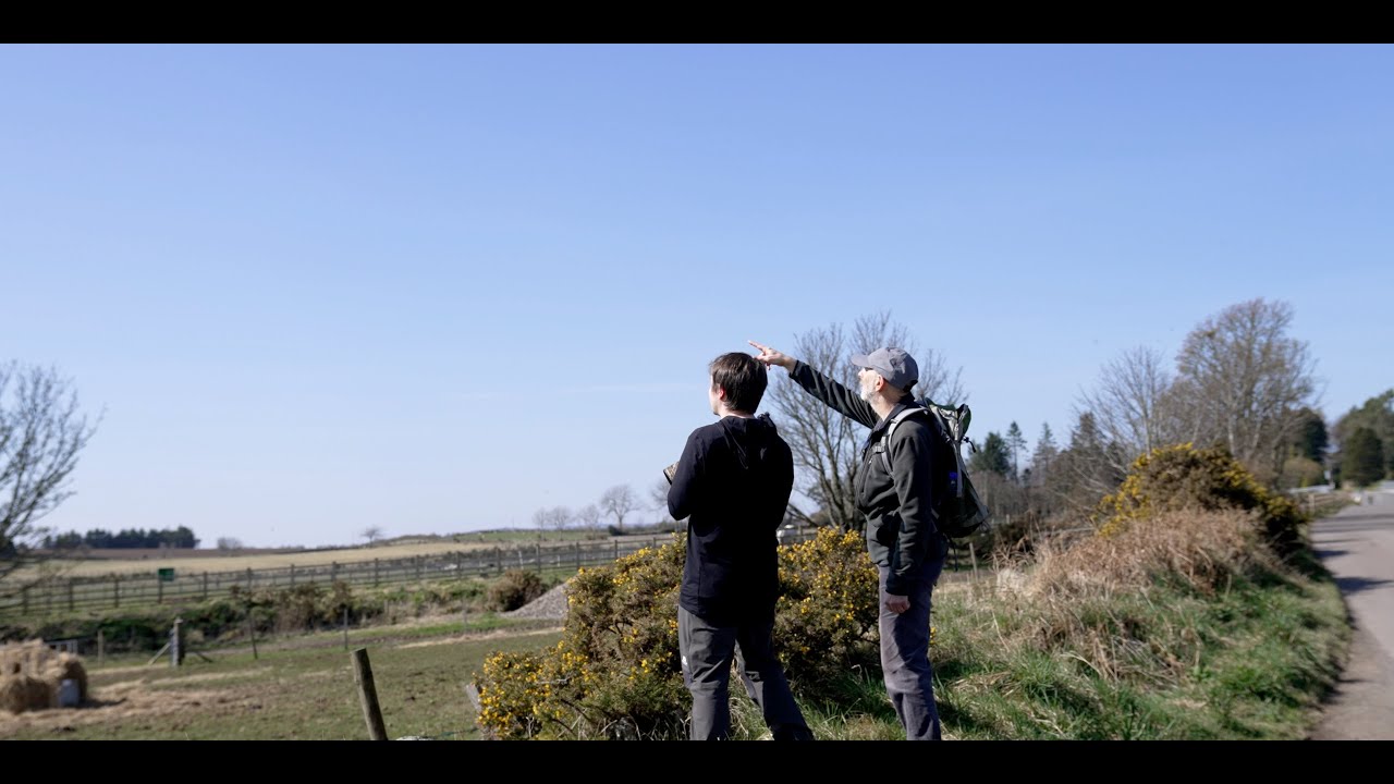 Hiking 8 miles around Milltimber, Scotland with Dad