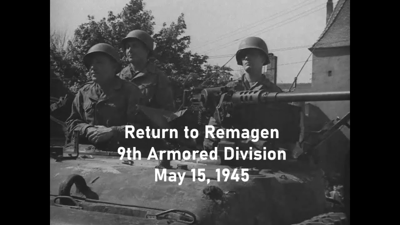 9th Armored Division at Remagen, Germany to Commemorate Rhine Crossing and VE Day; May 15, 1945
