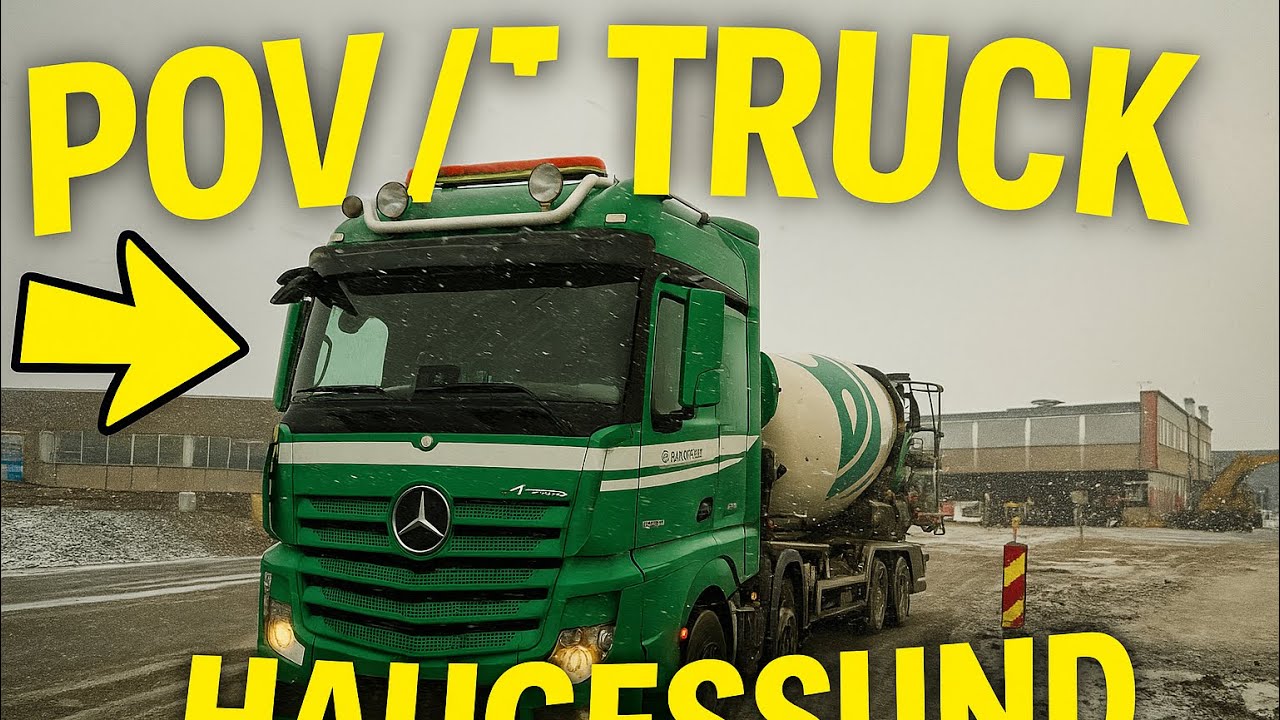 POV / Driving Mercedes Benz Actros in Haugesund
