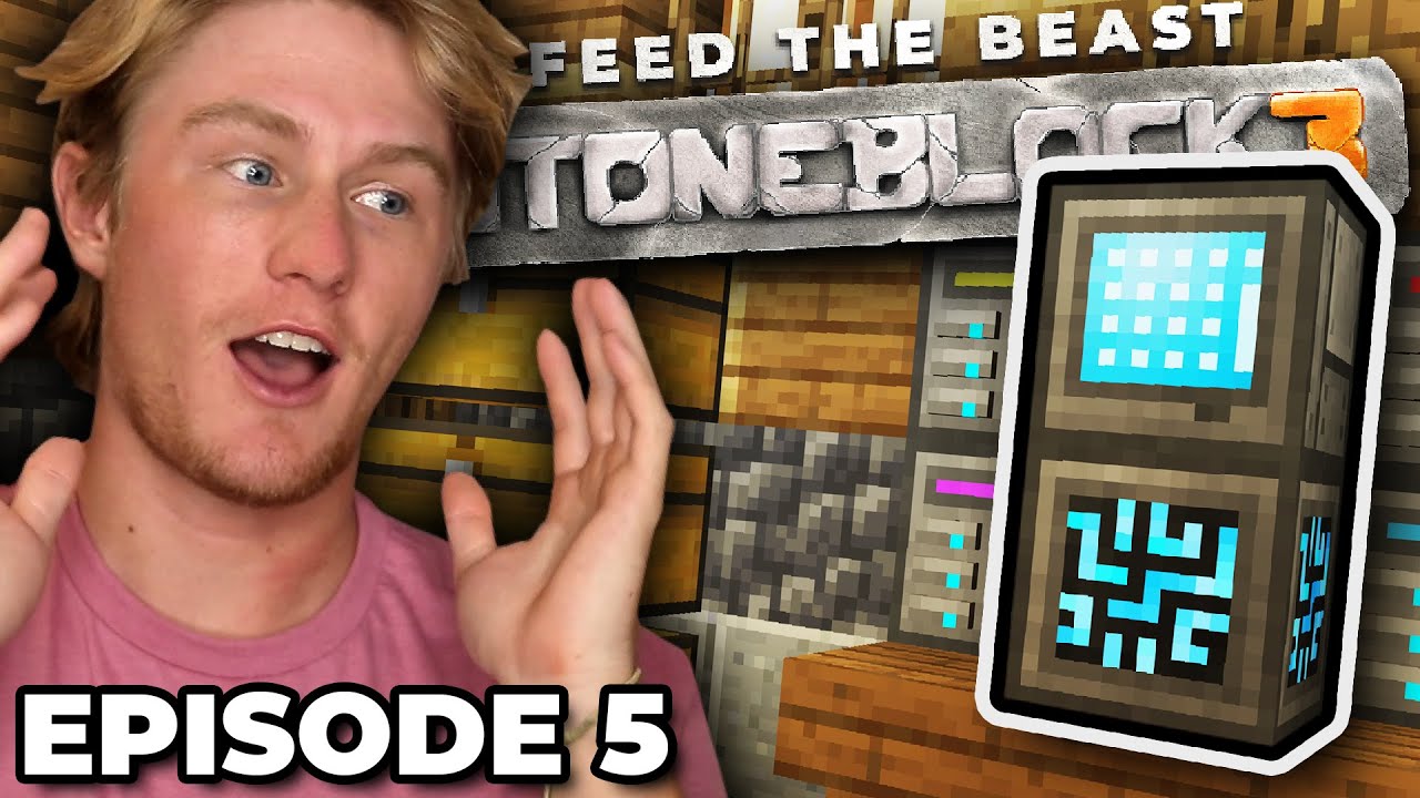 STONEBLOCK 3 MODPACK Ep 5 | Storage System!
