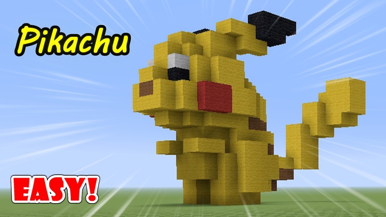 Minecraft┃How to build Pokémon(Pikachu)